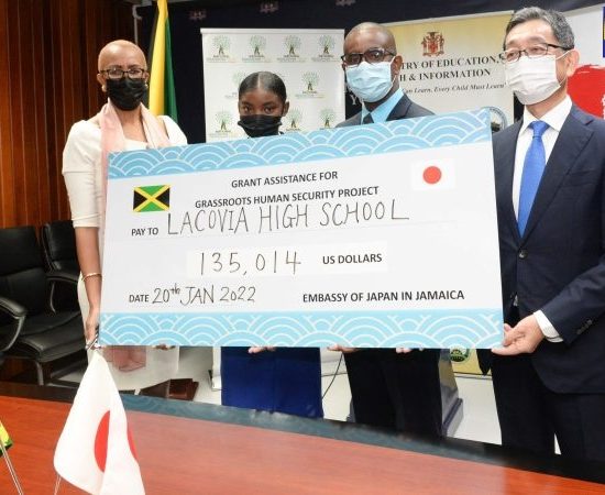 Lacovia High School Receives Grant To Purchase Two Buses