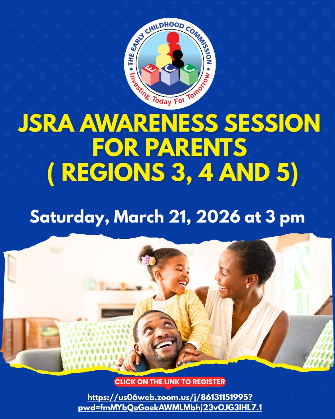 JSRA Awareness Session for Parents (Region 3, 4 & 5)